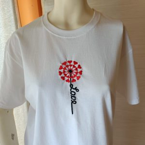 Camiseta de Manga Corta Flower
