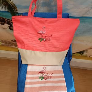 Set Bolso+Toalla de playa "Stand Tall Color Coral" Edición Limitada